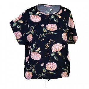 بلوز نخی زنانه طرح گل