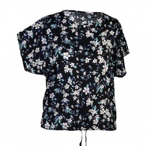 بلوز نخی زنانه طرح گل ریز