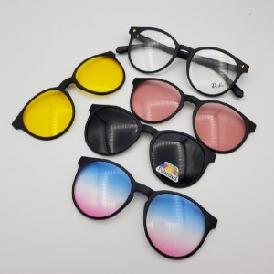 عینک طبی با 4 کاور مگنتی آفتابی کد 2231-129697