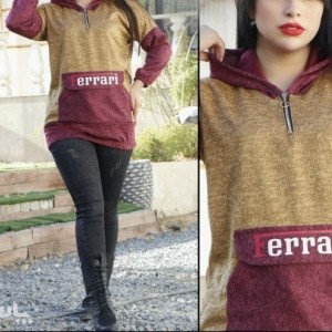 هودی زنانه آنغوره طرح فراری