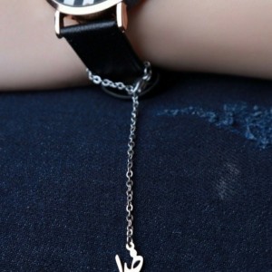 اویز ساعت نقره ای