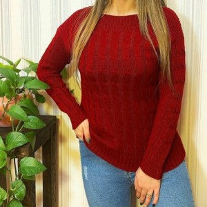 بلوز بافت یقه قایقی-66650