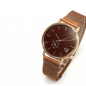 ساعت مردانهCalvin Klein بندحصیری قهوه‌ای