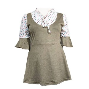 تونیک استین سه ربع دامن دار