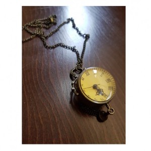 ساعت جیبی طرح کلاسیک ذره بینی گردنبندی-101249