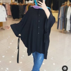 مانتو پانچوو مشکی-72587