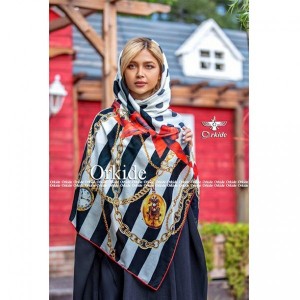 روسری نخ ابریشم گارزا برند ارکیده کد126