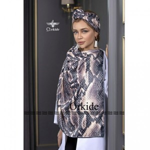 روسری نخ ابریشم گارزا برند ارکیده کد130