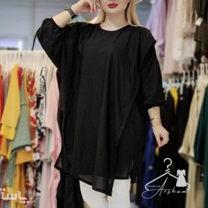 مانتو زنانه کرپ مدل تونیک مانتویی پانچ