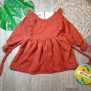 سارافون دخترانه کبریتی پیراهن بچگانه باکیفیت لباس پاییزی دختربچه