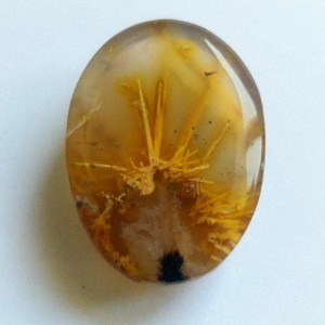 عقیق روتایل مصور شبیه چشم