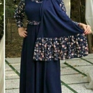 مانتو سه تیکه زنانه ست مانتو و شال و ماسک-60710