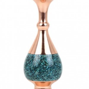 گلدان صراحی ۲۰سانتی فیروزه کوبی-49914