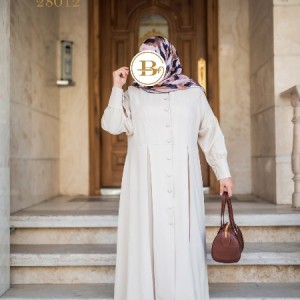 مانتو سایز بزرگ پوشیده مدل 28012