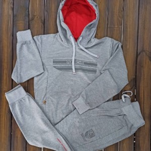 ست هودی شلوار نخی مردانه طرح پورشه-69064