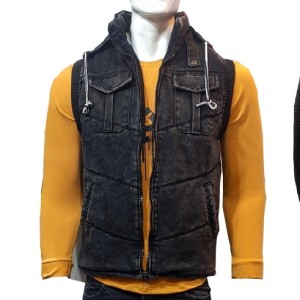 پافر اسپرت مردانه جین رنگ زغالی-146621