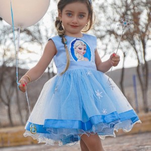 لباس آبی تم السا-153002