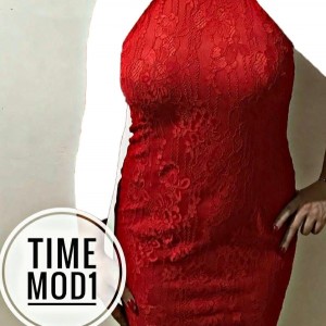 پیراهن مهمانی زنانه دانتل کوتون برند ترک مدل دکلته