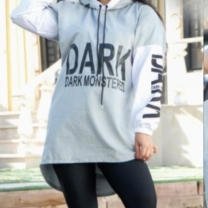 هودی مخمل زنانه طرح Dark