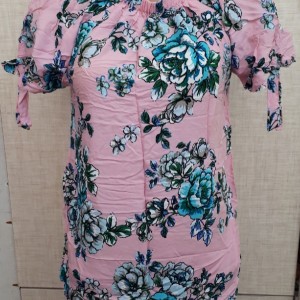 بلوز زنانه دخترانه یقه قایقی کشدوزی-108198