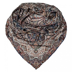 روسری ابریشم ژاکارد برند ارکیده 129-01