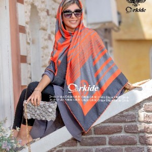 روسری نخ ابریشم گارزا ارکیده 122-147-67193