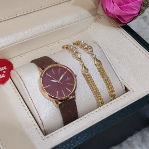 ست ساعت زنانه رولکس و گوشواره