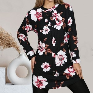 شومیز قواره دار گل‌دار-70711