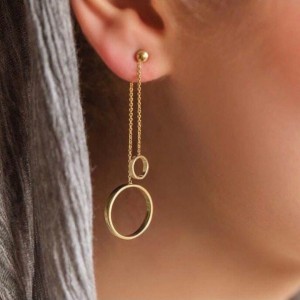 گوشواره مارک استایلنس رنگ نقره ای