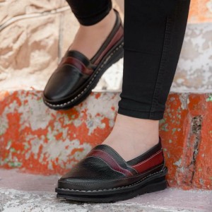 کفش راحتی تمام چرم گاوی مدل آنیل زنانه برند آذرپلاس-133198